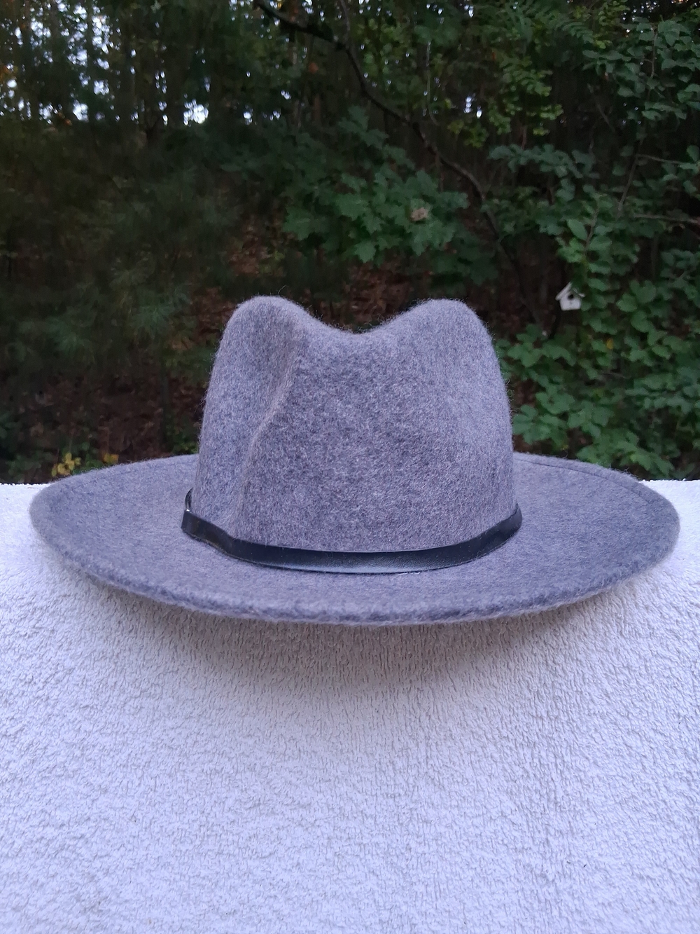 Calvin Klein Women's 100% Wool Fedora Hat Adjustable Drawstring NWT